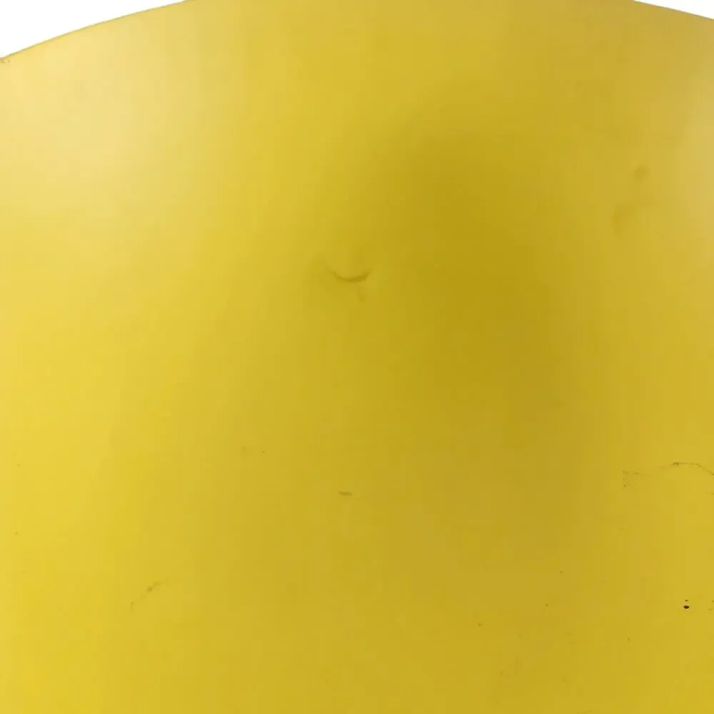 Ikea Postmodern Swedish PS Series Yellow Pink Tripped Metal Bowl Old Wihlborg